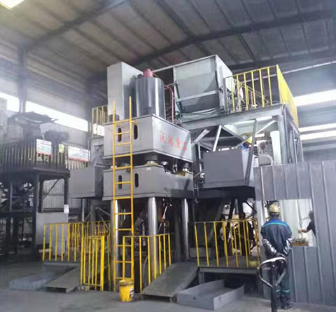 1000噸石墨坩(gān)埚液壓機