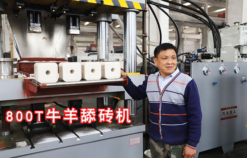 800噸粉末(mo)成型牛羊舔磚(zhuān)鹽磚機