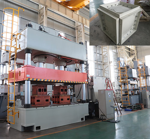 1000噸玻璃鋼(gāng)水箱成型液壓(yā)機